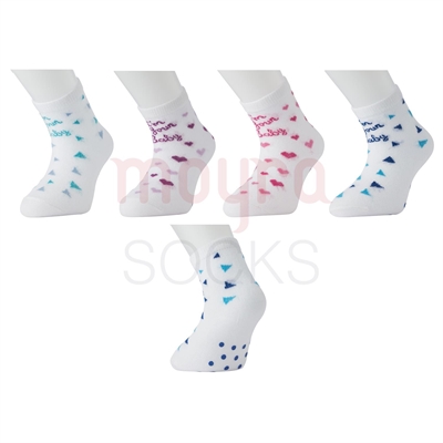 Resim ABS Baskılı Desenli Bebe Soket Çorap