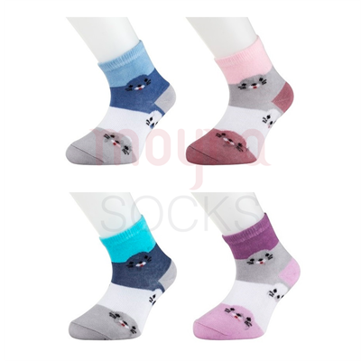Resim Fok Desenli Bebe Soket Çorap